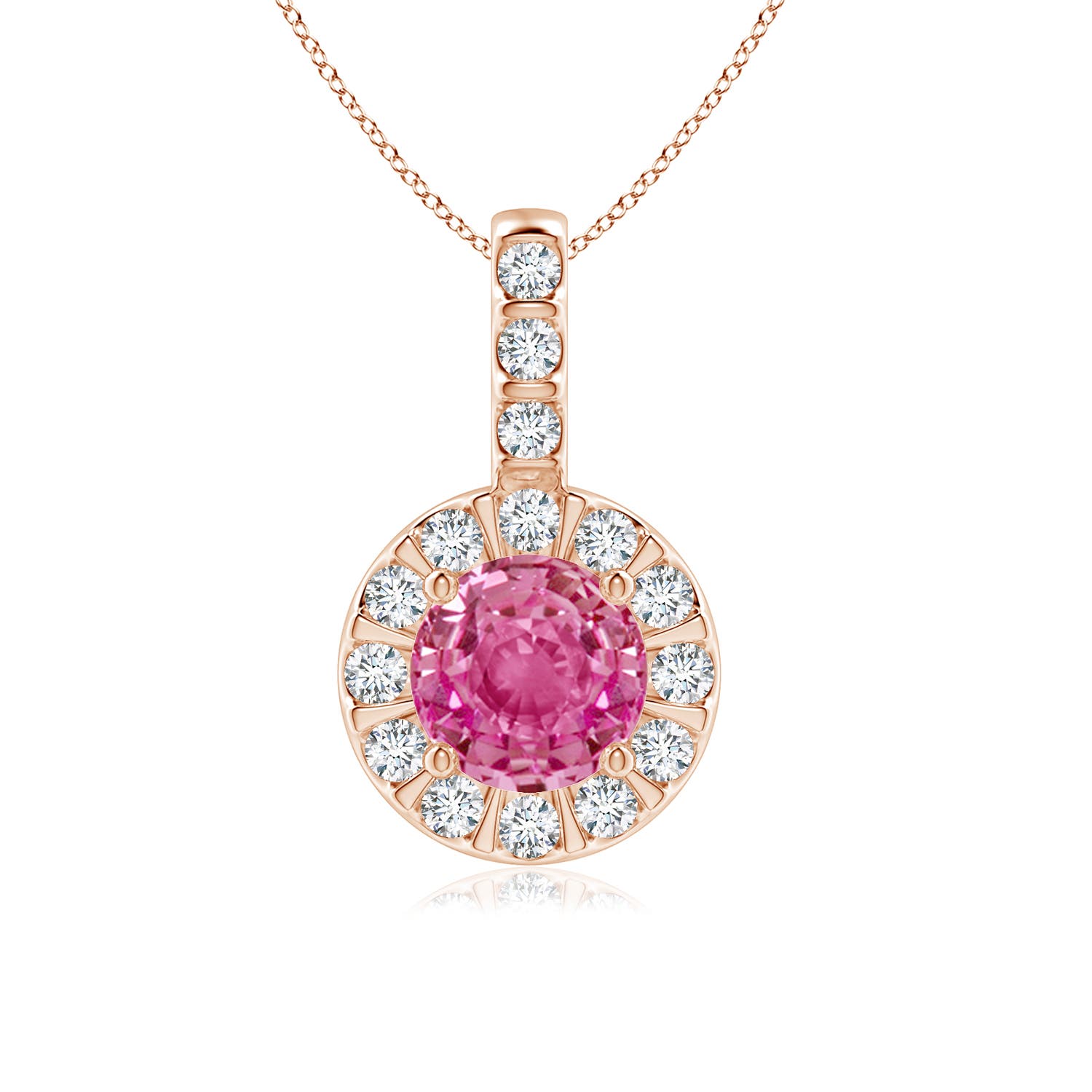 AAA - Pink Sapphire / 1.27 CT / 14 KT Rose Gold