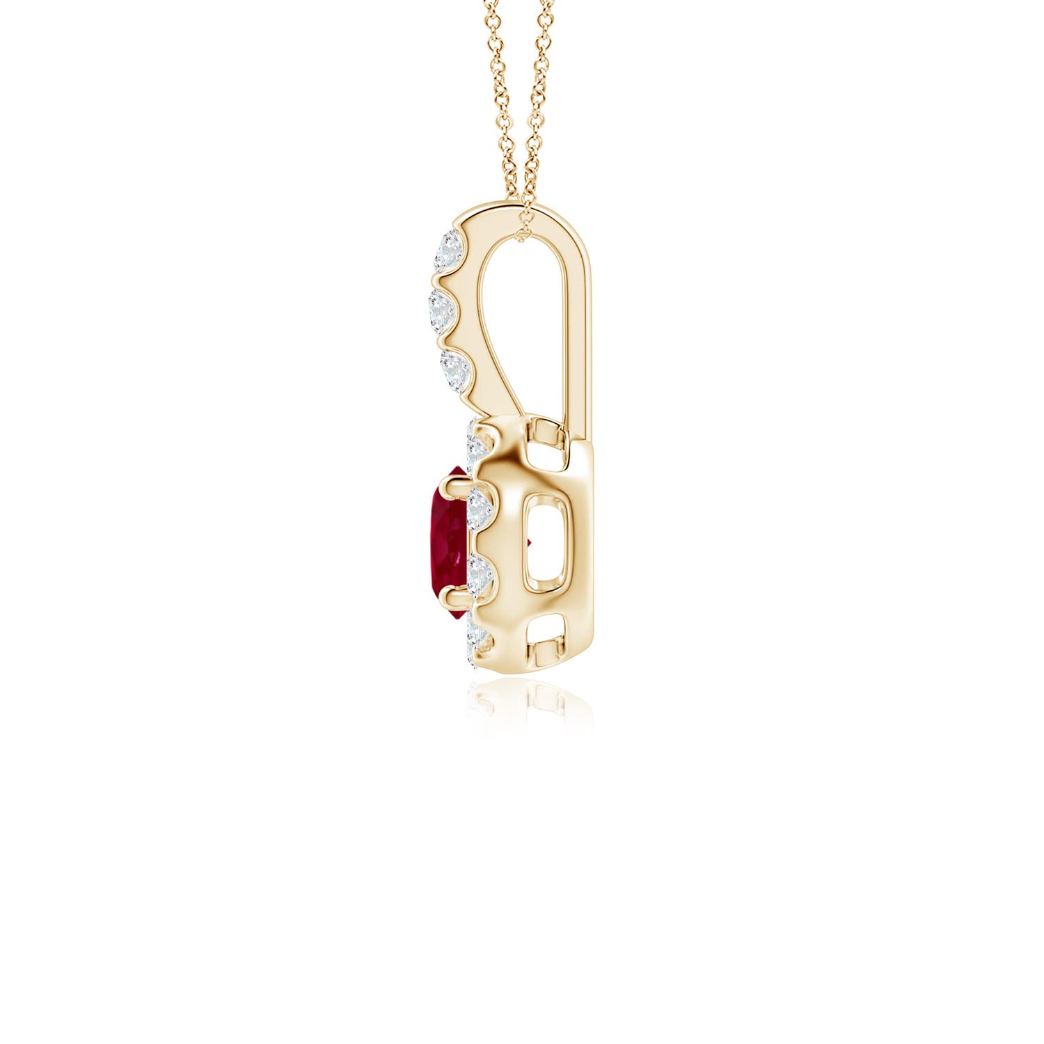 AA - Ruby / 0.47 CT / 14 KT Yellow Gold