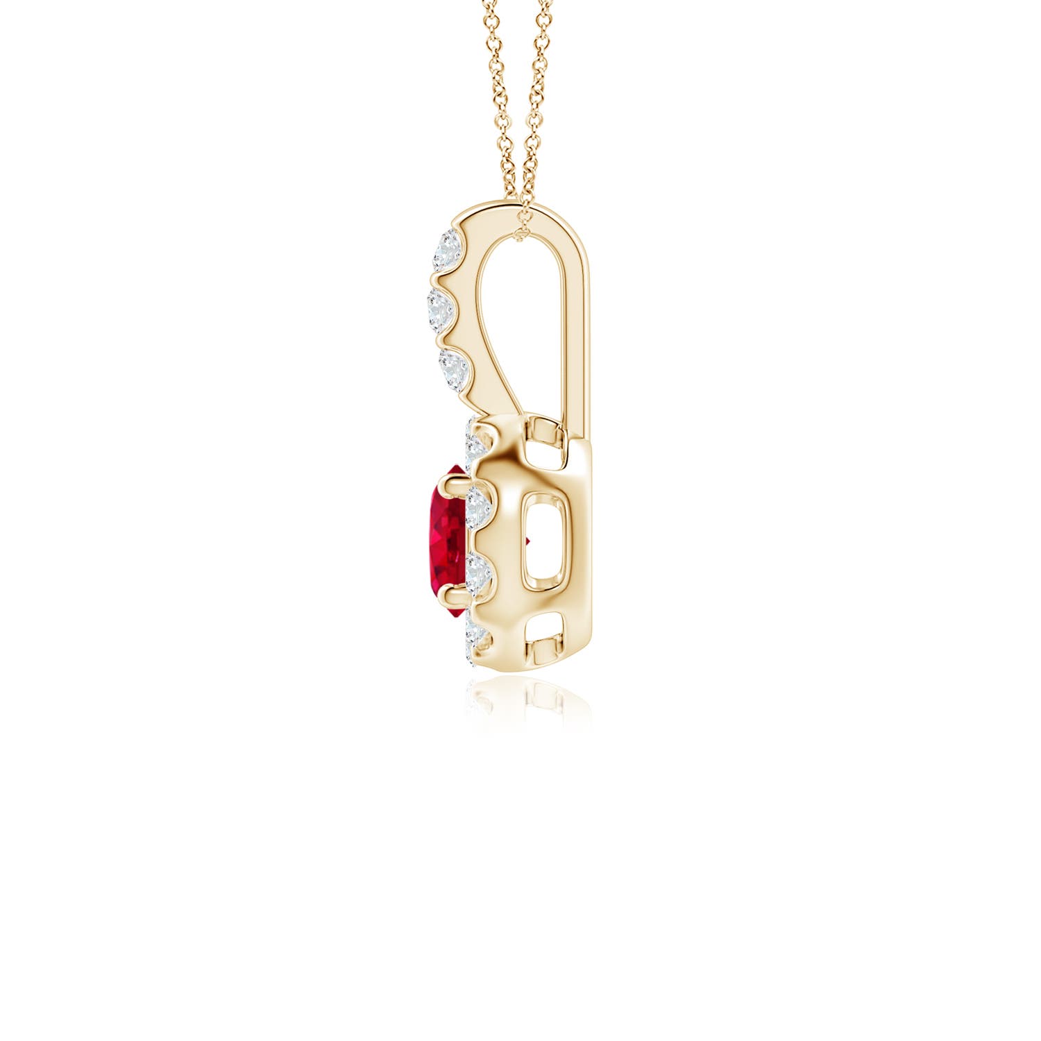 AAA - Ruby / 0.47 CT / 14 KT Yellow Gold