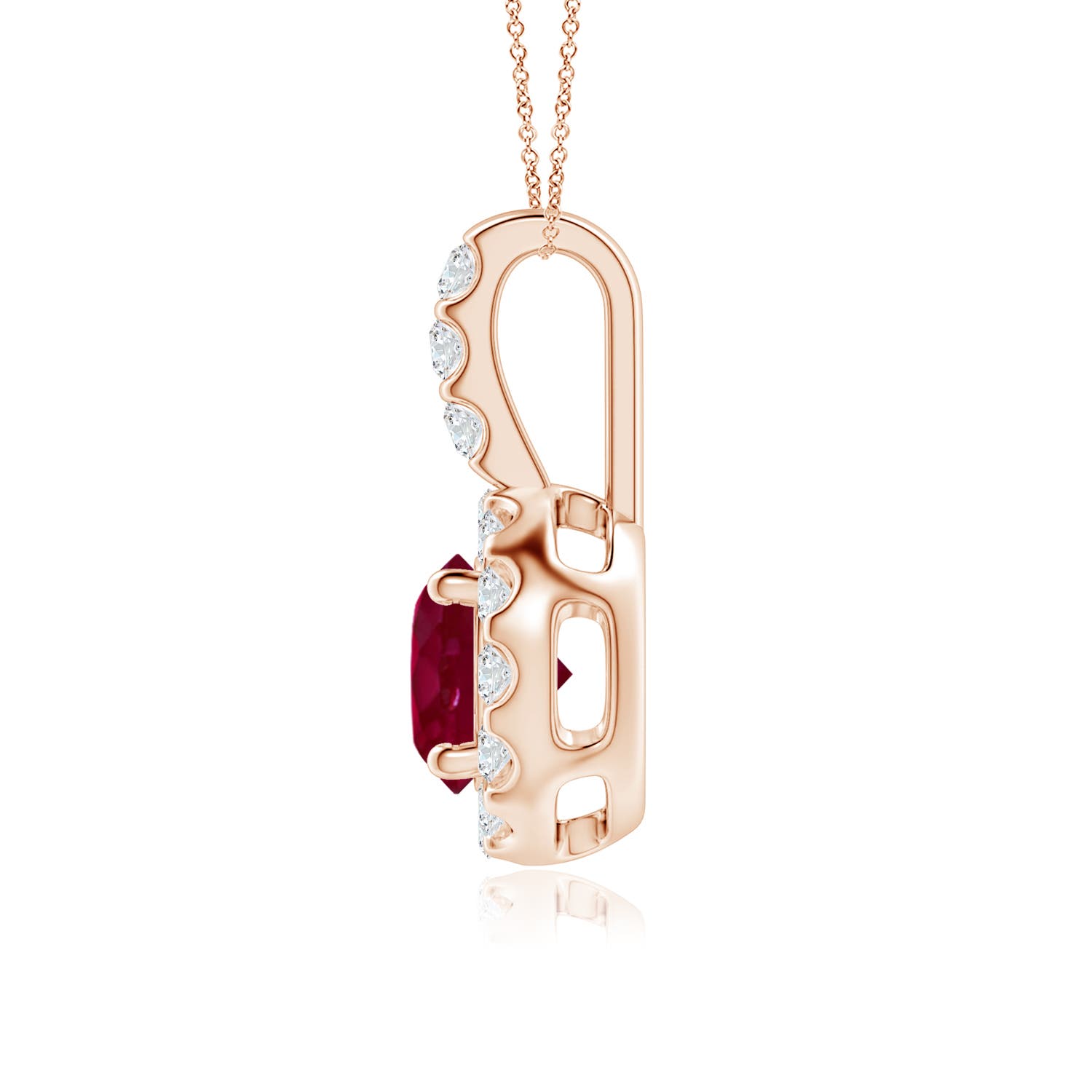 A - Ruby / 1.27 CT / 14 KT Rose Gold