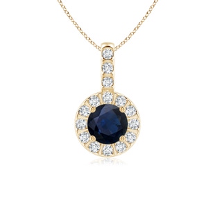 Round A Blue Sapphire