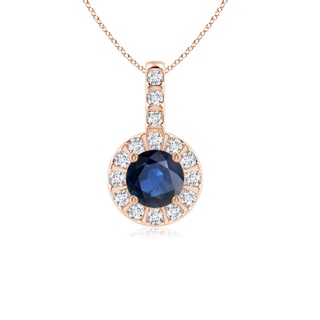 Round AA Blue Sapphire