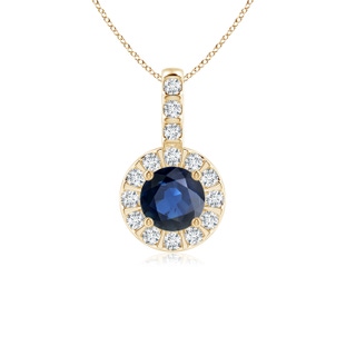 Round AA Blue Sapphire