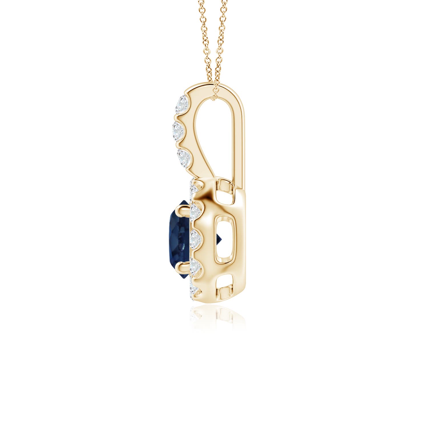 AA - Blue Sapphire / 0.78 CT / 14 KT Yellow Gold