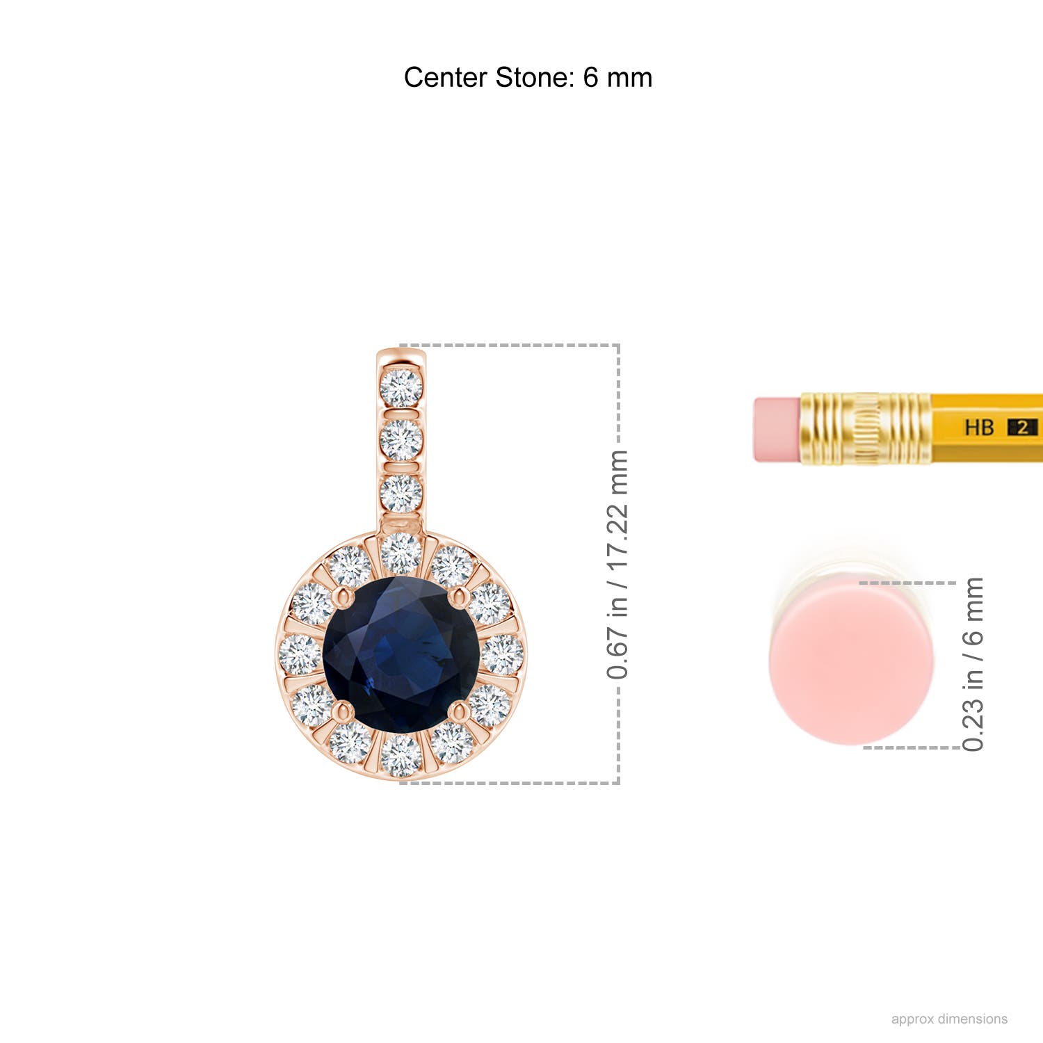 A - Blue Sapphire / 1.27 CT / 14 KT Rose Gold