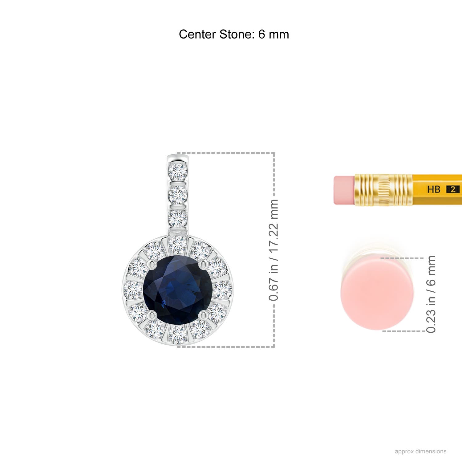 A - Blue Sapphire / 1.27 CT / 14 KT White Gold