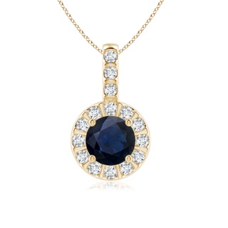 Round A Blue Sapphire