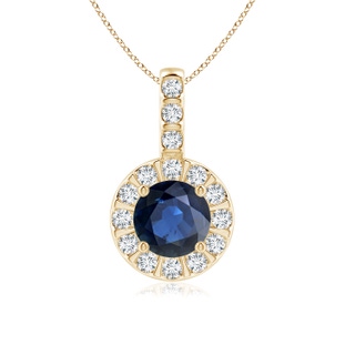Round AA Blue Sapphire