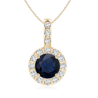 Round A Blue Sapphire