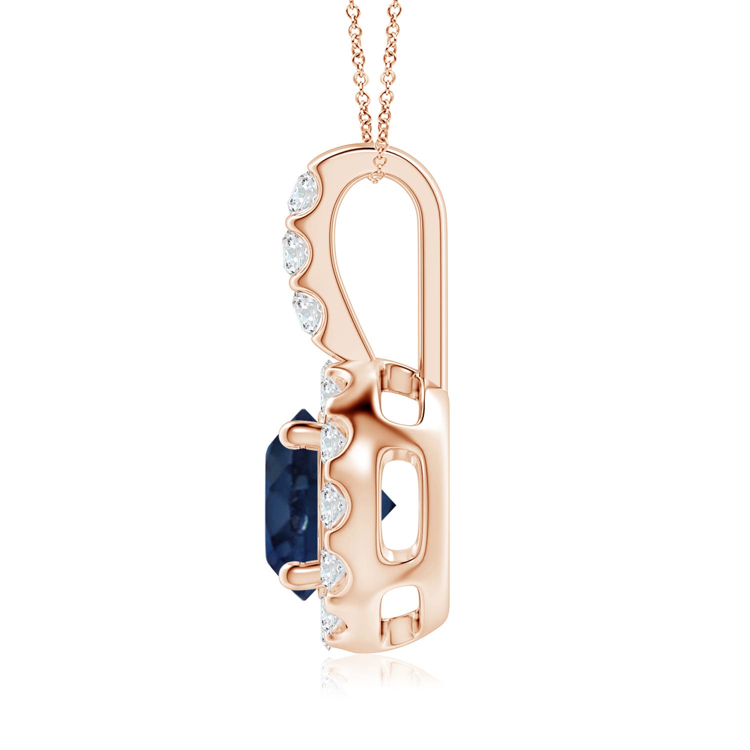 AA - Blue Sapphire / 1.98 CT / 14 KT Rose Gold