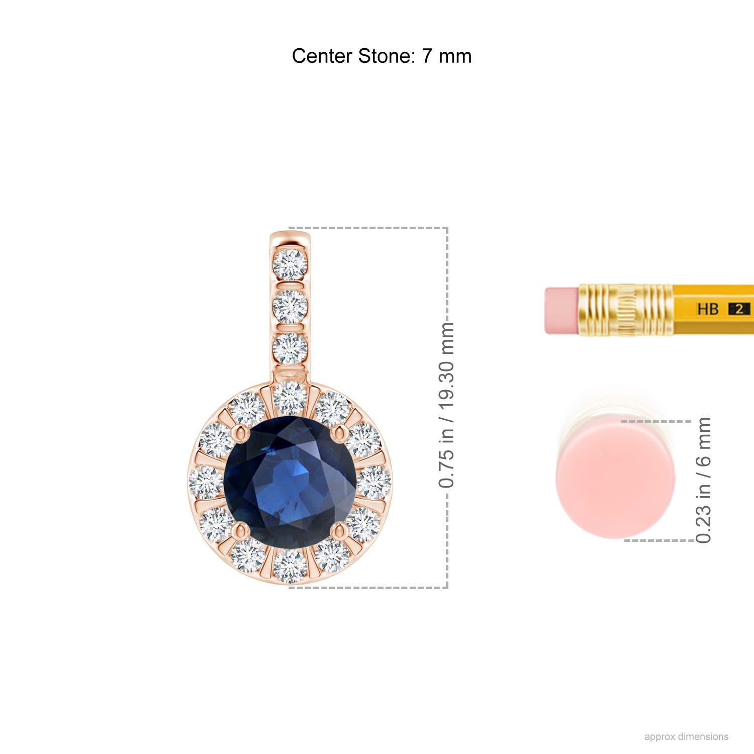 AA - Blue Sapphire / 1.98 CT / 14 KT Rose Gold