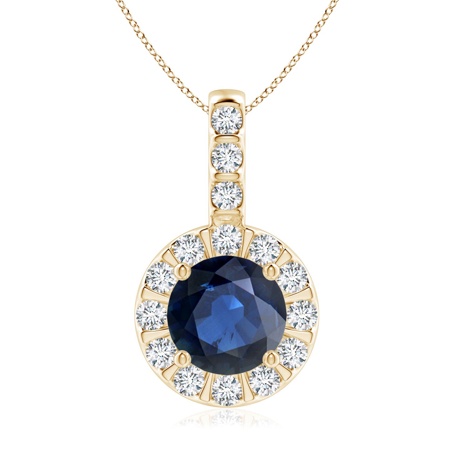 AA - Blue Sapphire / 1.98 CT / 14 KT Yellow Gold