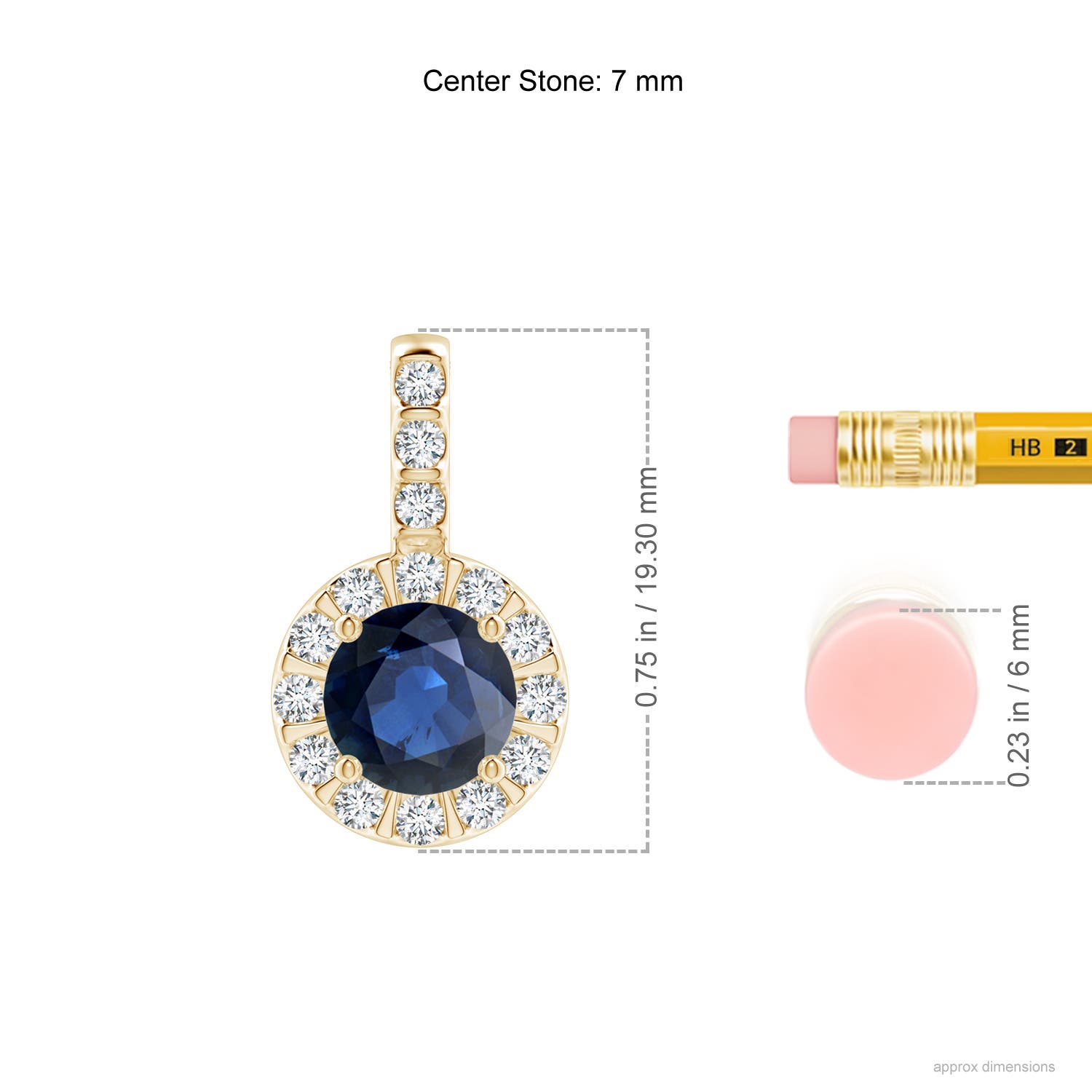 AA - Blue Sapphire / 1.98 CT / 14 KT Yellow Gold