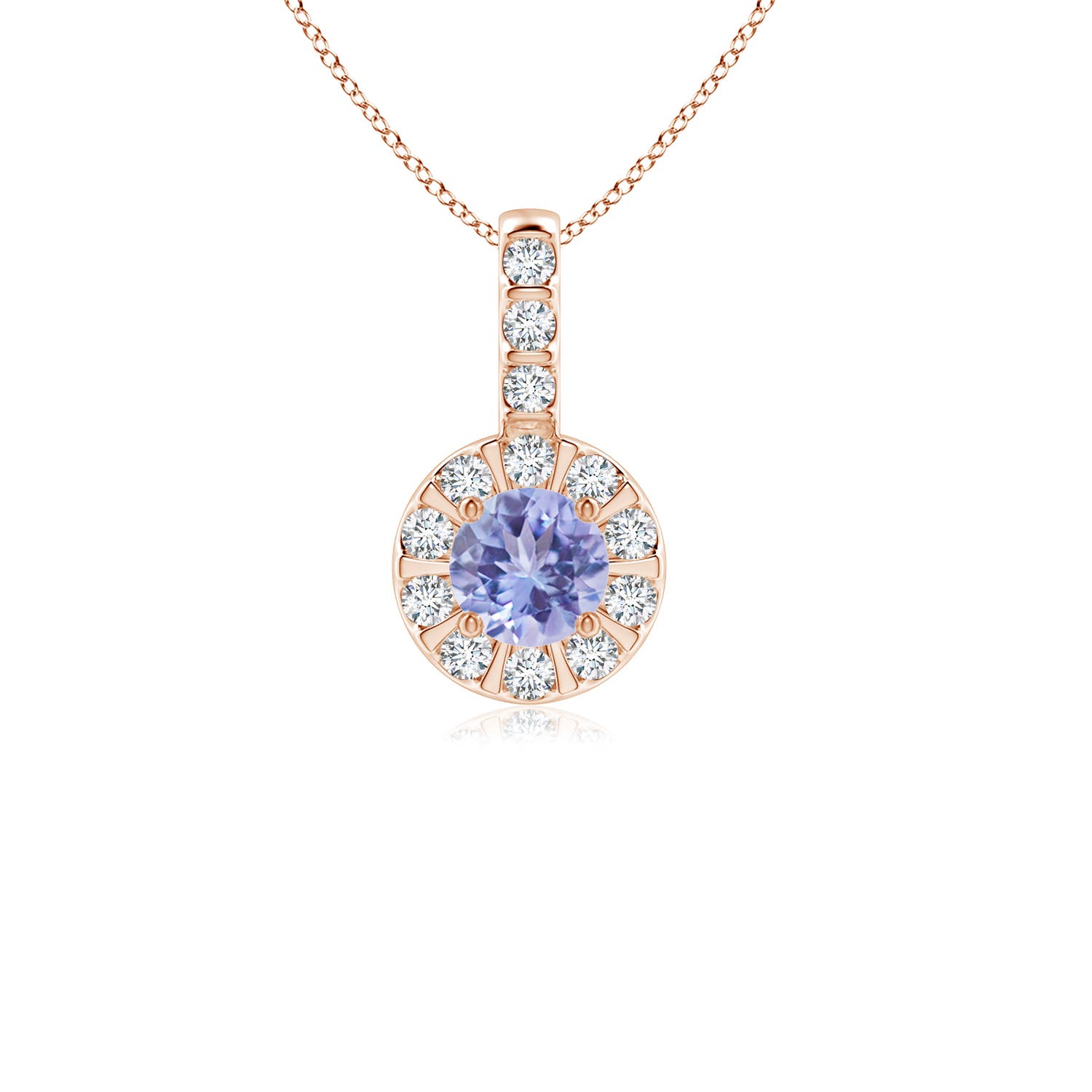 AA - Tanzanite / 0.38 CT / 14 KT Rose Gold