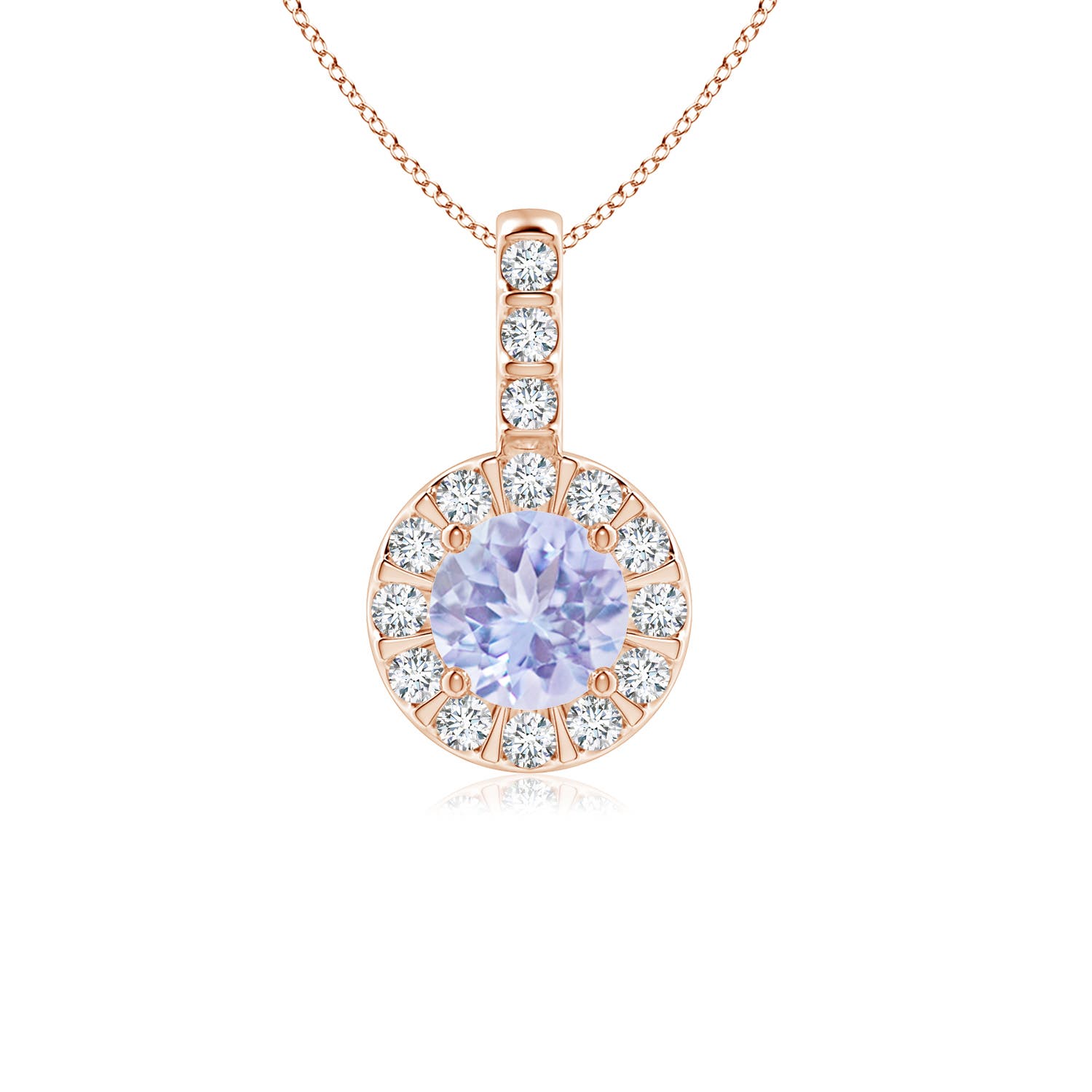 A - Tanzanite / 0.68 CT / 14 KT Rose Gold