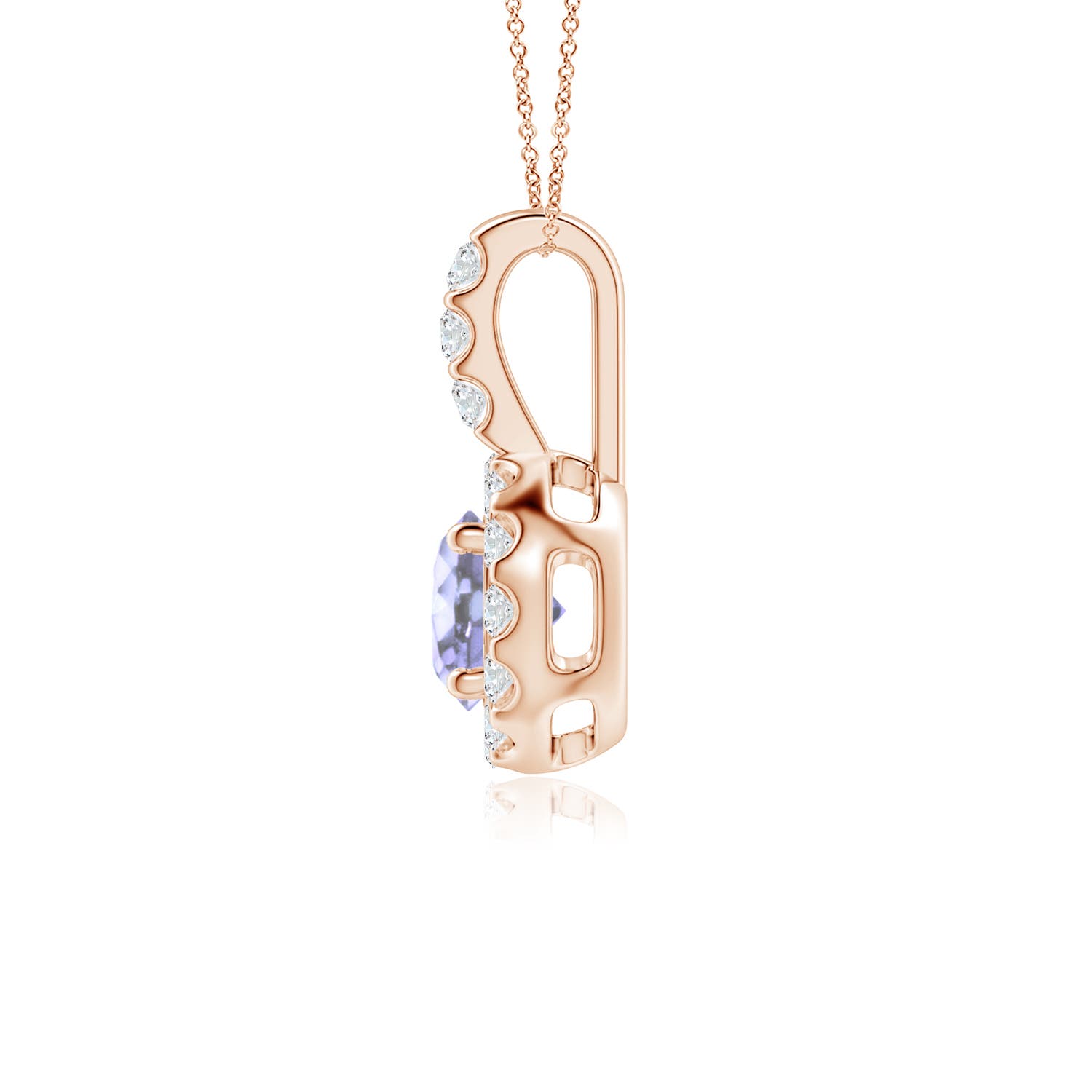 A - Tanzanite / 0.68 CT / 14 KT Rose Gold