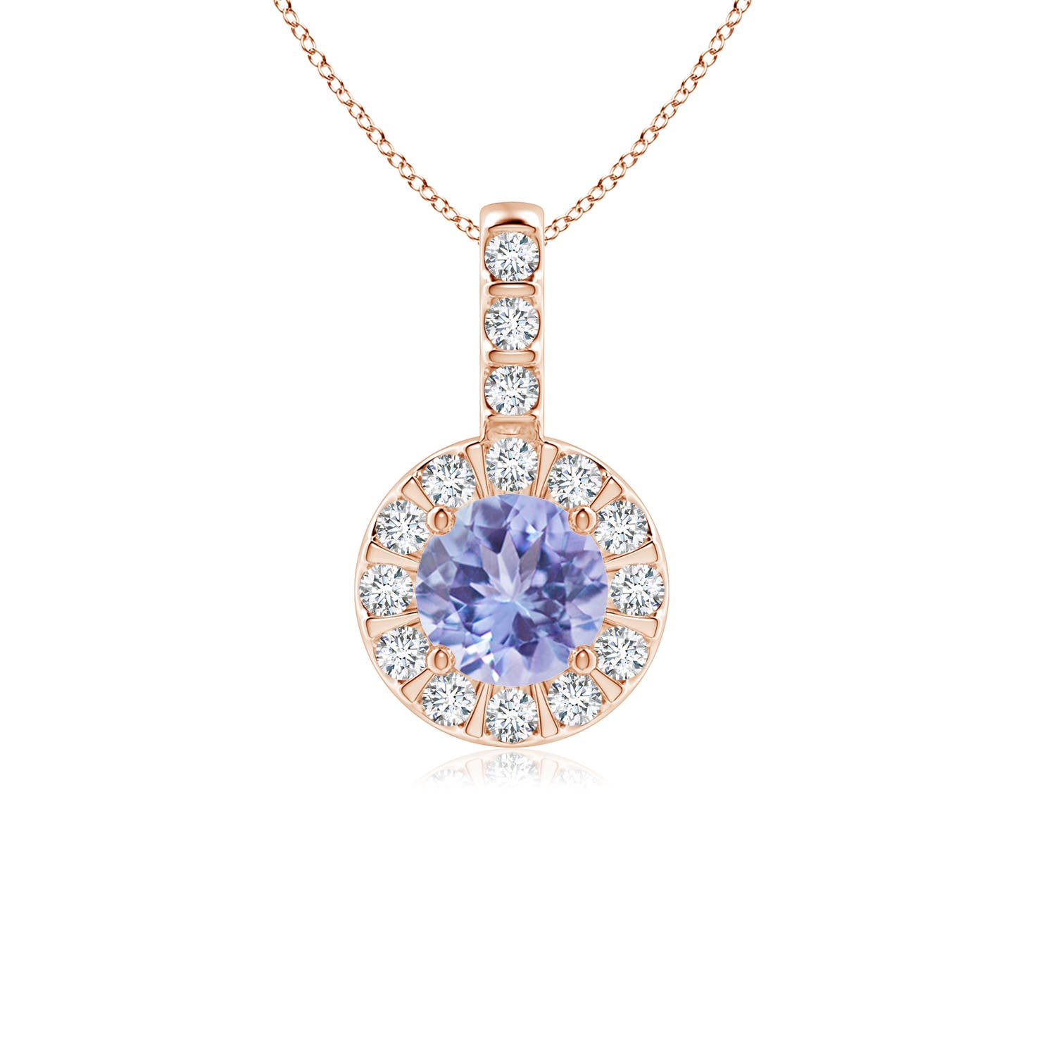 AA - Tanzanite / 0.68 CT / 14 KT Rose Gold