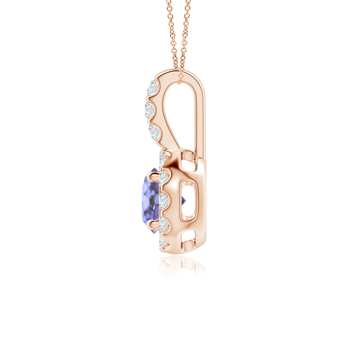 AA - Tanzanite / 0.68 CT / 14 KT Rose Gold