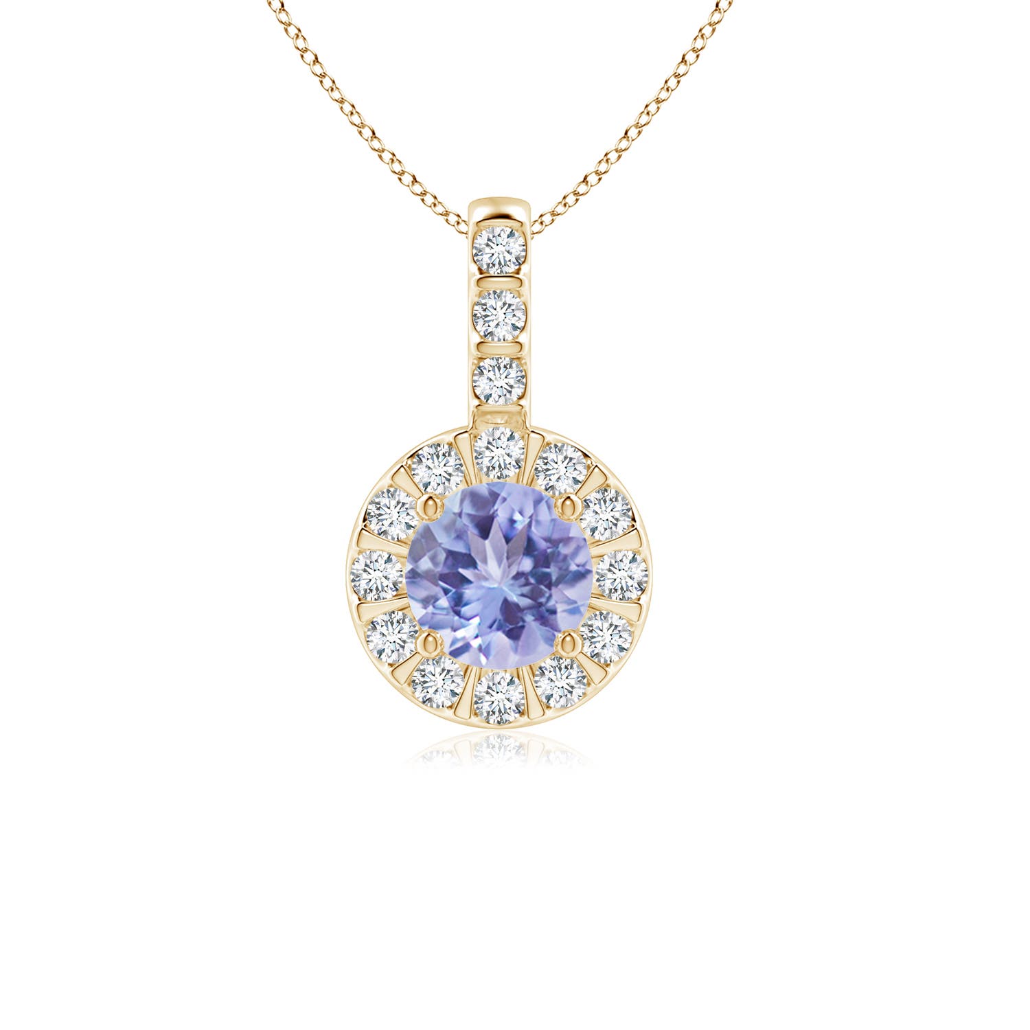 AA - Tanzanite / 0.68 CT / 14 KT Yellow Gold