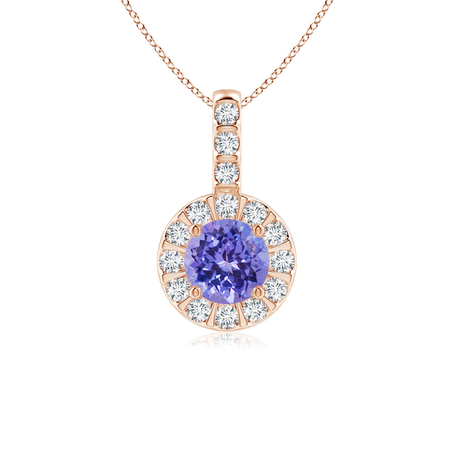 AAA - Tanzanite / 0.68 CT / 14 KT Rose Gold