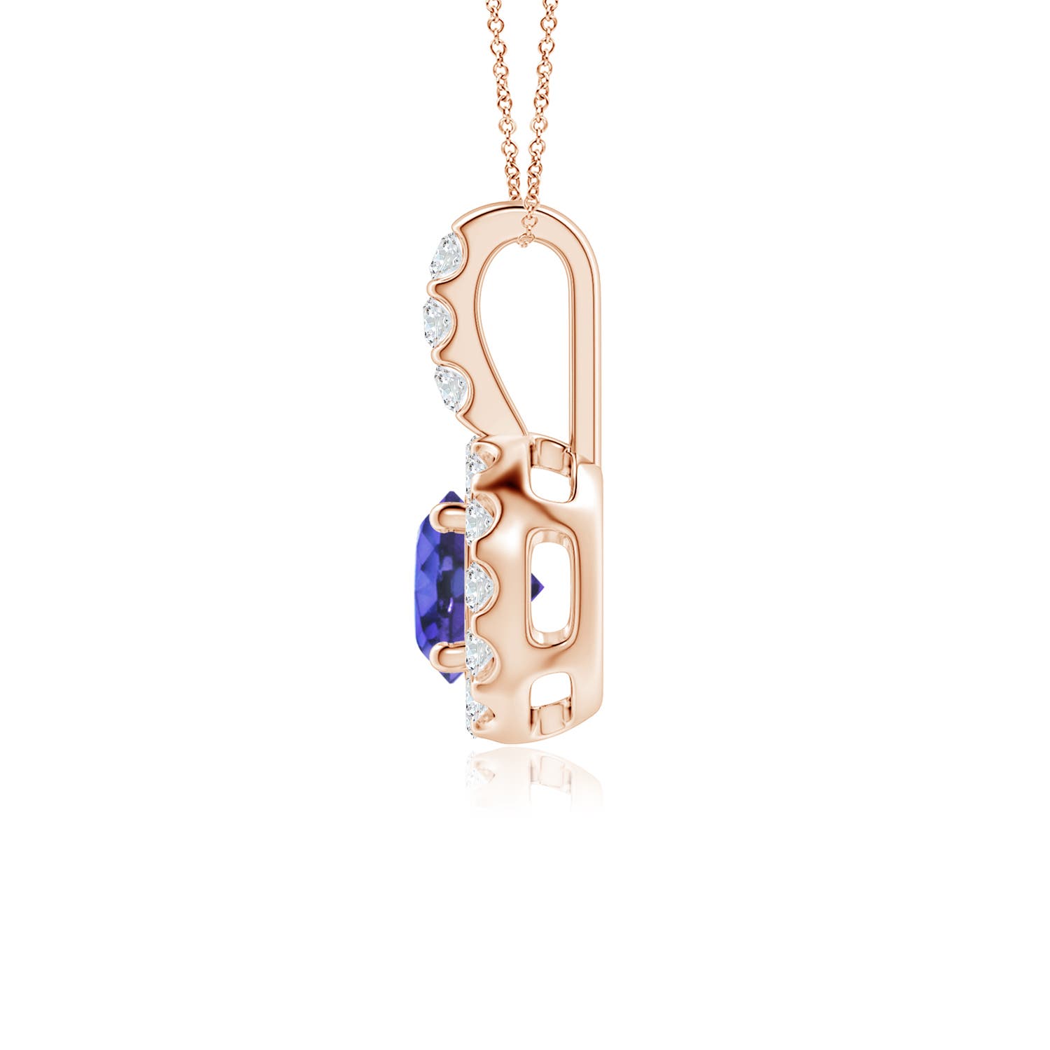 AAA - Tanzanite / 0.68 CT / 14 KT Rose Gold