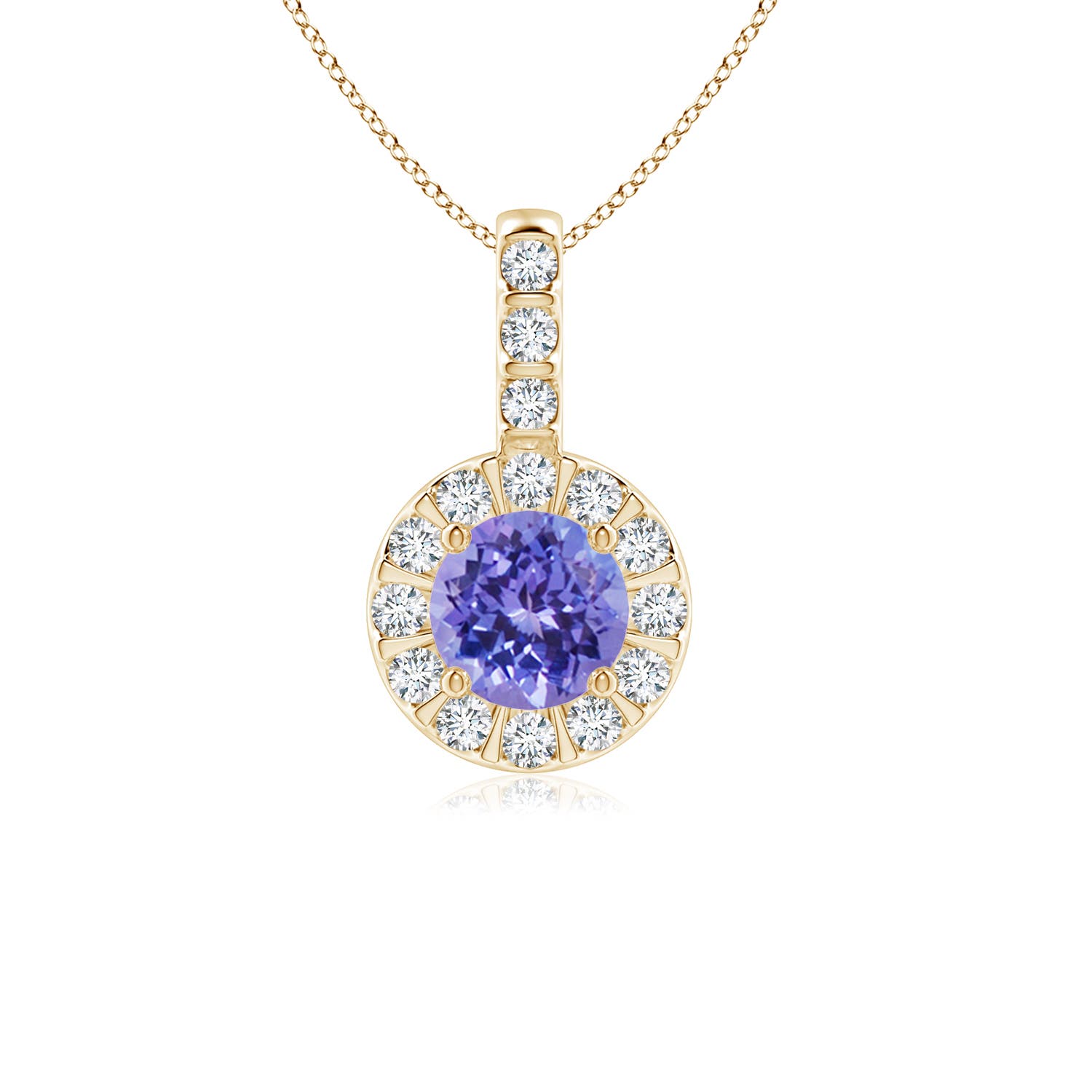 AAA - Tanzanite / 0.68 CT / 14 KT Yellow Gold