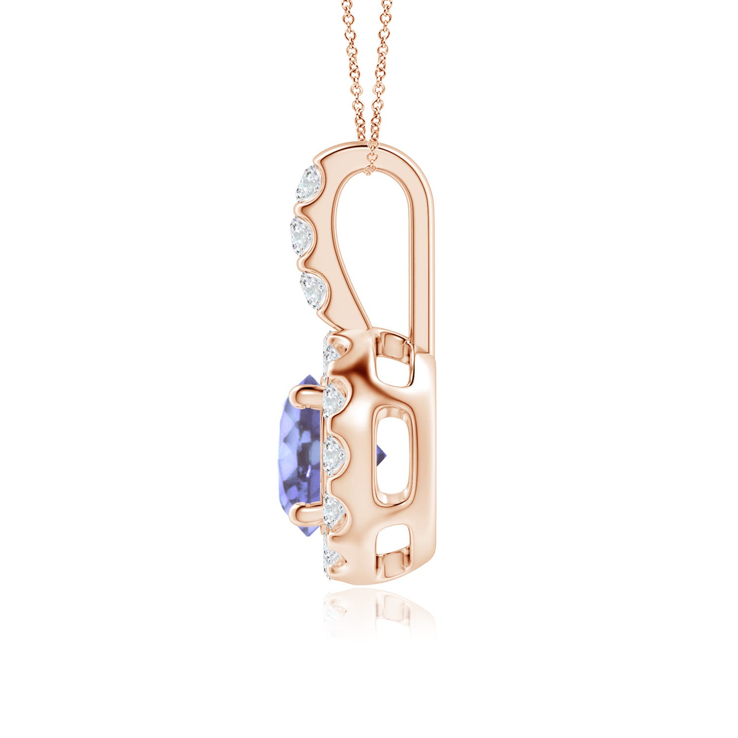 A - Tanzanite / 1.17 CT / 14 KT Rose Gold