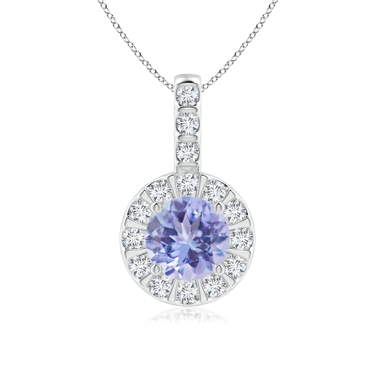 A - Tanzanite / 1.17 CT / 14 KT White Gold