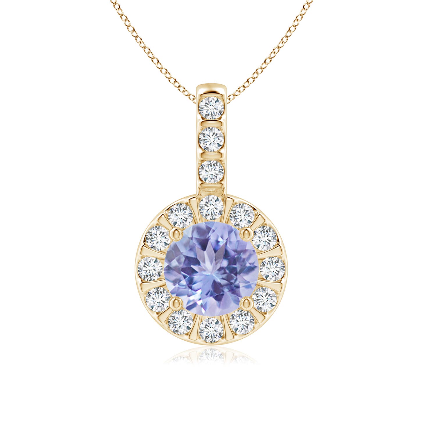 A - Tanzanite / 1.17 CT / 14 KT Yellow Gold