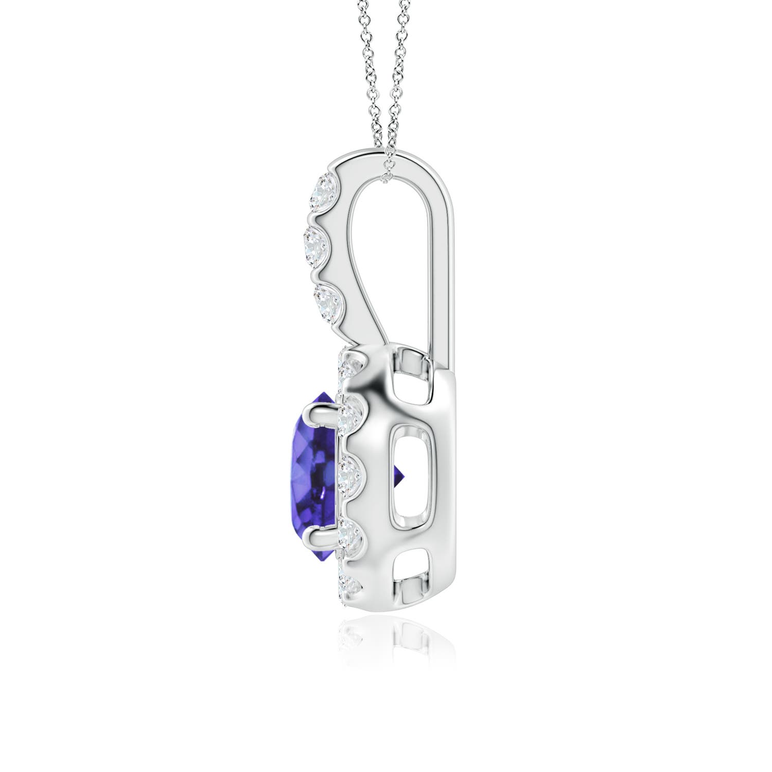 AA - Tanzanite / 1.17 CT / 14 KT White Gold