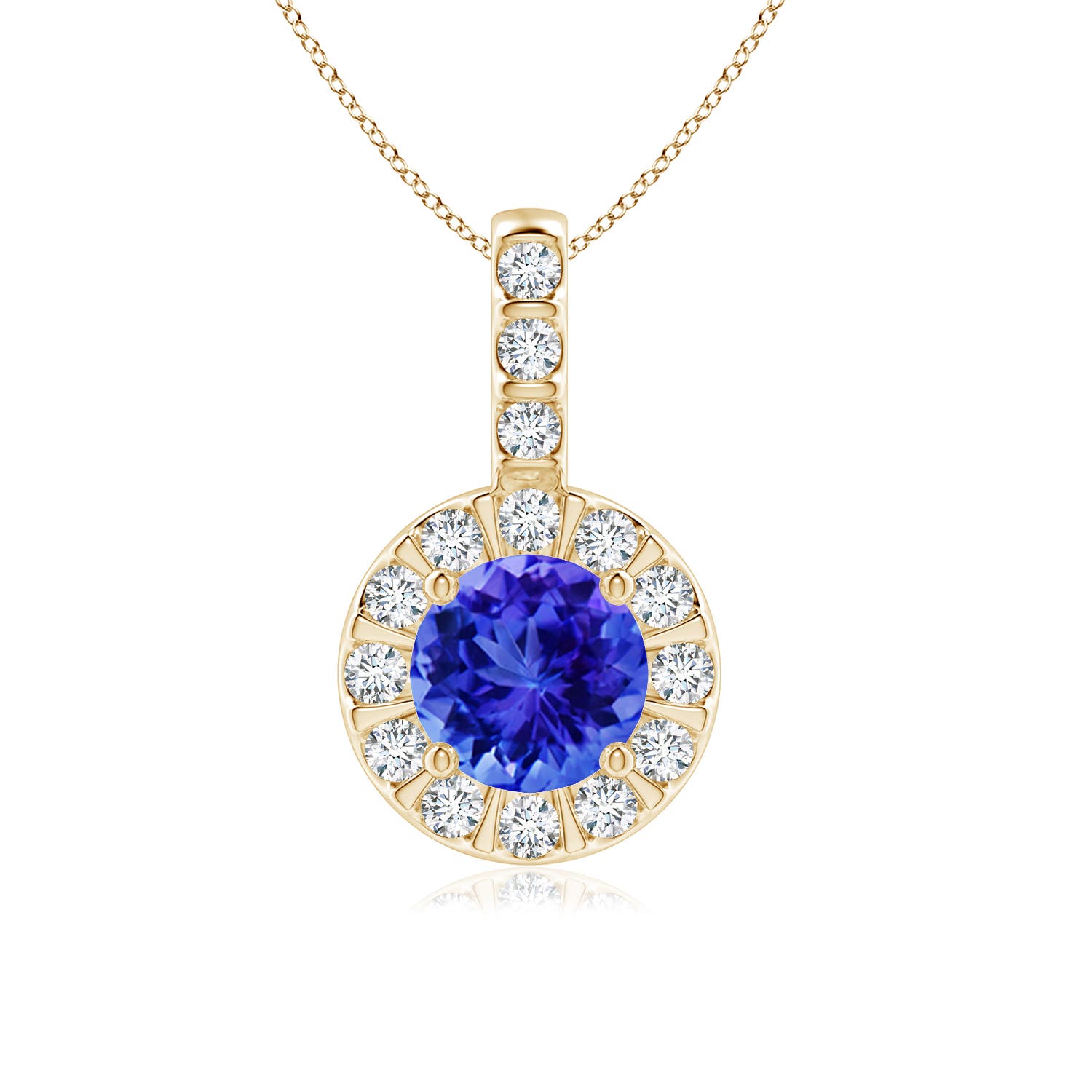 AAA - Tanzanite / 1.17 CT / 14 KT Yellow Gold