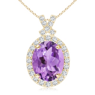 Oval A Amethyst