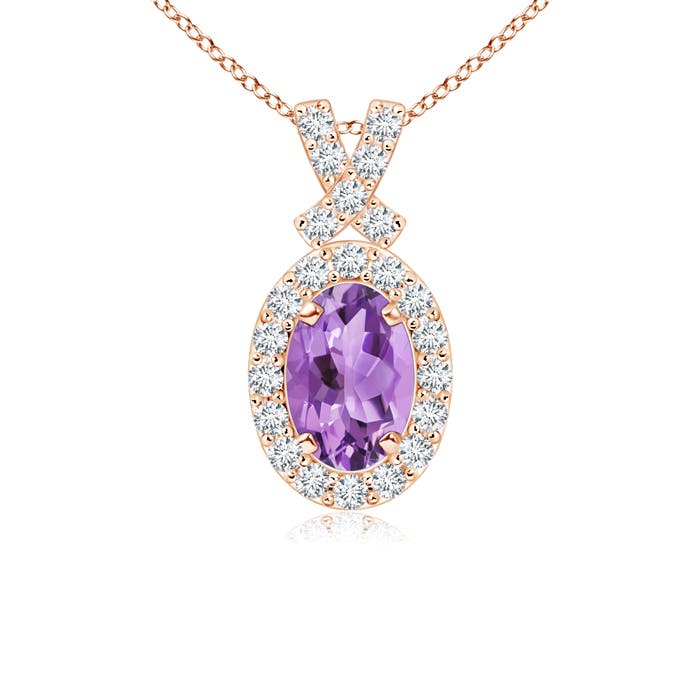 A - Amethyst / 0.6 CT / 14 KT Rose Gold