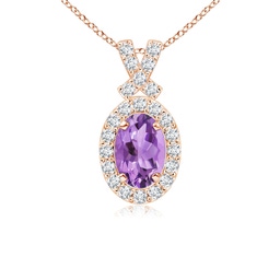 Halo Amethyst Halo Necklaces & Pendants