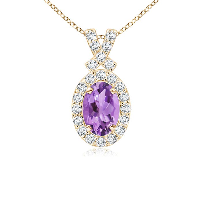 A - Amethyst / 0.6 CT / 14 KT Yellow Gold