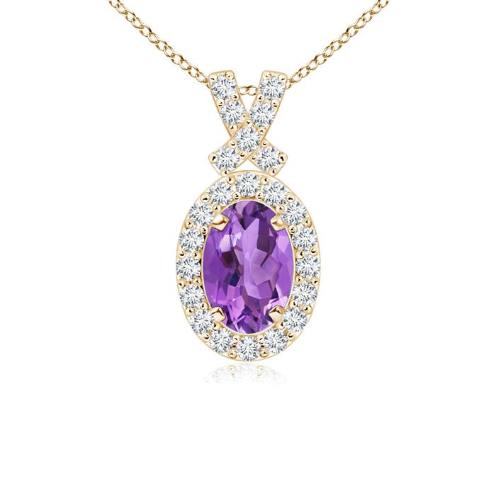 AA - Amethyst / 0.6 CT / 14 KT Yellow Gold