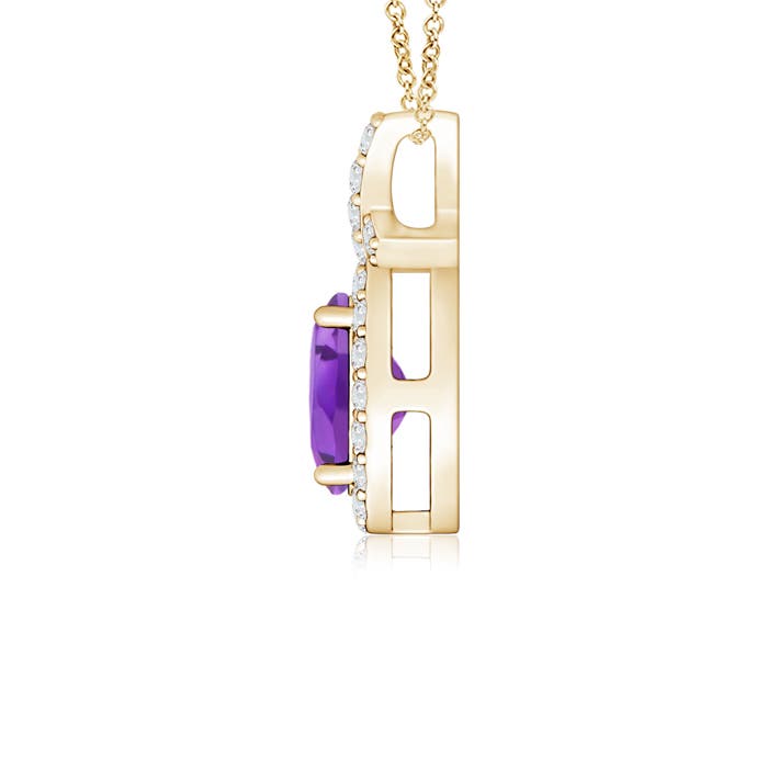 AA - Amethyst / 0.6 CT / 14 KT Yellow Gold