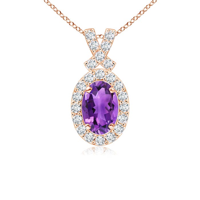 AAA - Amethyst / 0.6 CT / 14 KT Rose Gold