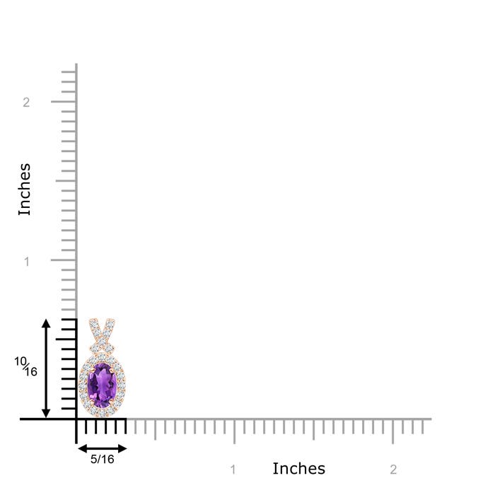 AAA - Amethyst / 0.6 CT / 14 KT Rose Gold