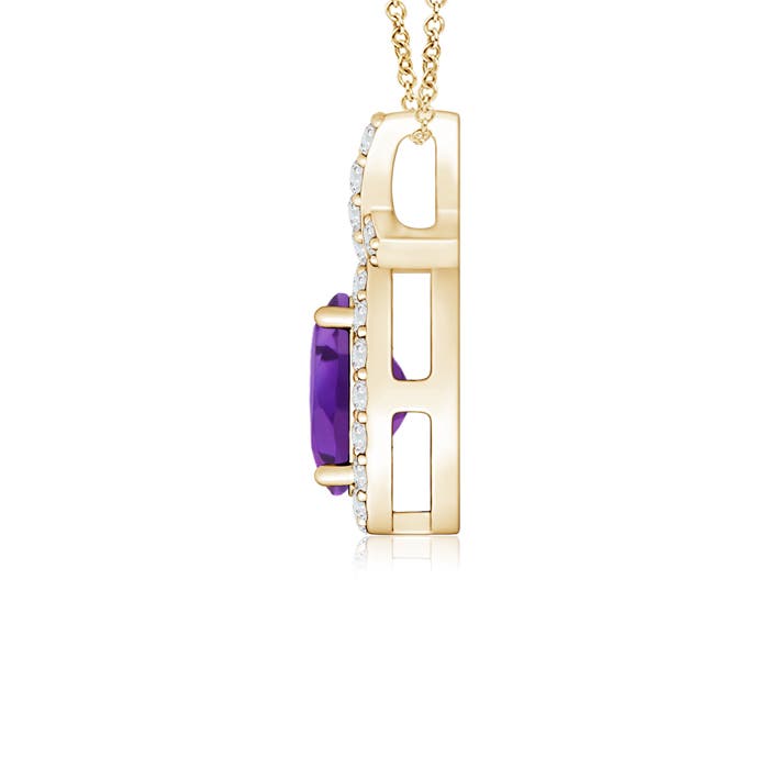 AAA - Amethyst / 0.6 CT / 14 KT Yellow Gold