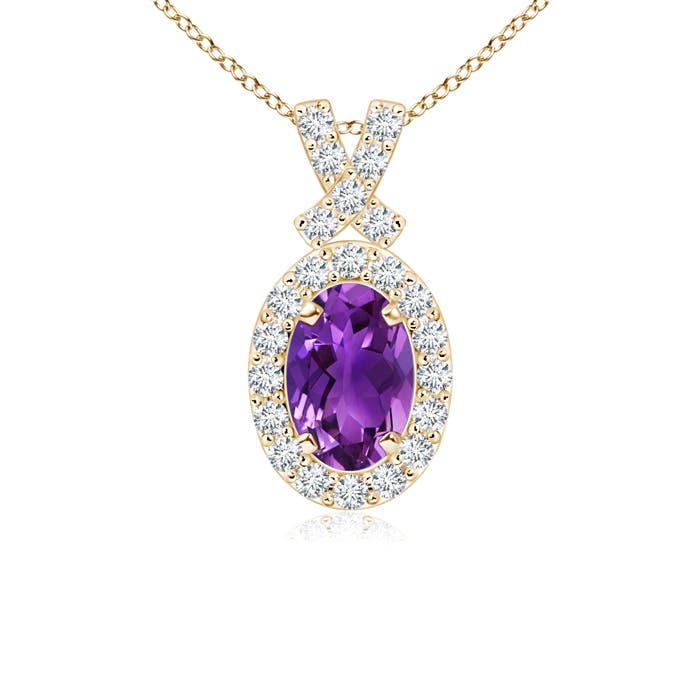 AAAA - Amethyst / 0.6 CT / 14 KT Yellow Gold