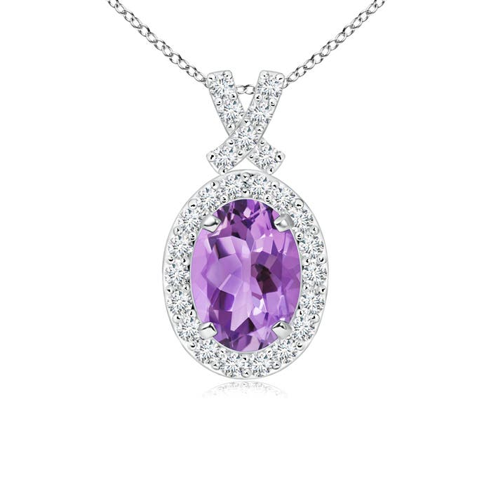 A - Amethyst / 0.93 CT / 14 KT White Gold