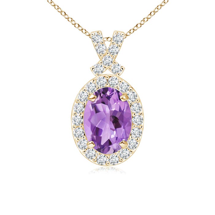 A - Amethyst / 0.93 CT / 14 KT Yellow Gold