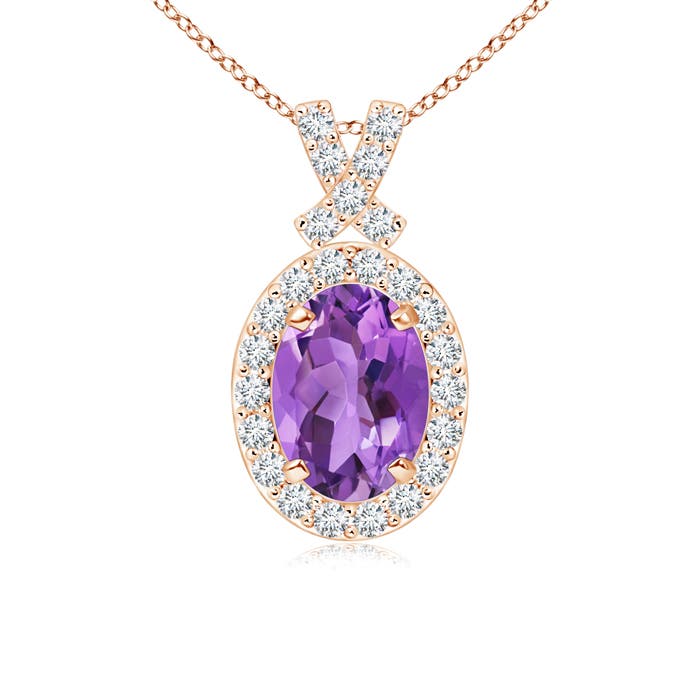 AA - Amethyst / 0.93 CT / 14 KT Rose Gold