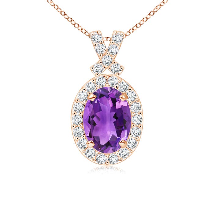 AAA - Amethyst / 0.93 CT / 14 KT Rose Gold