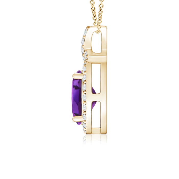 AAAA - Amethyst / 0.93 CT / 14 KT Yellow Gold