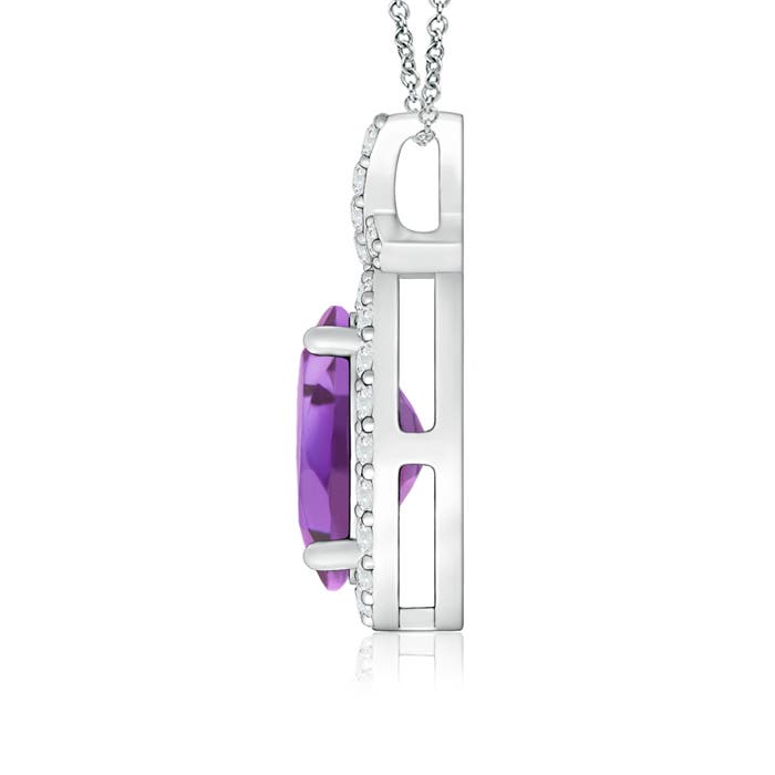 A - Amethyst / 1.43 CT / 14 KT White Gold