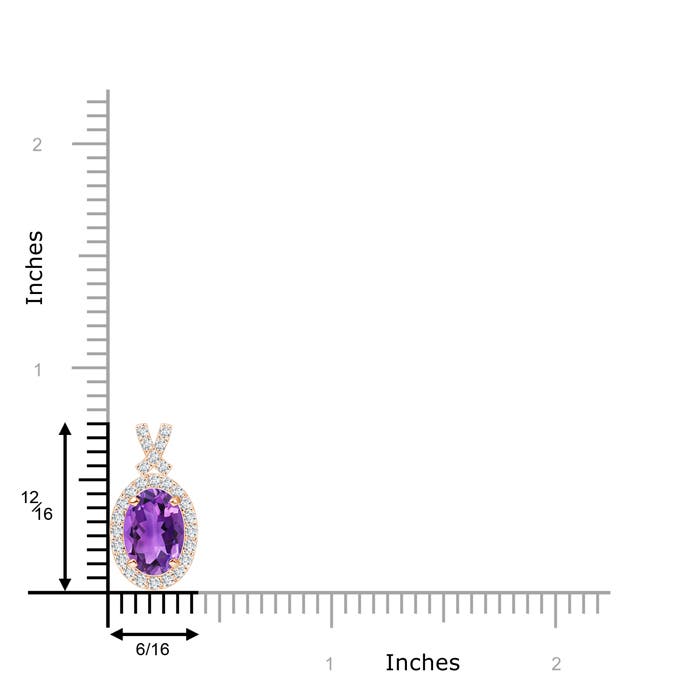 AAA - Amethyst / 1.43 CT / 14 KT Rose Gold