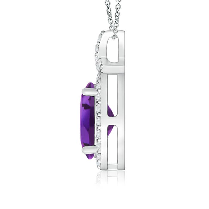 AAAA - Amethyst / 1.43 CT / 14 KT White Gold