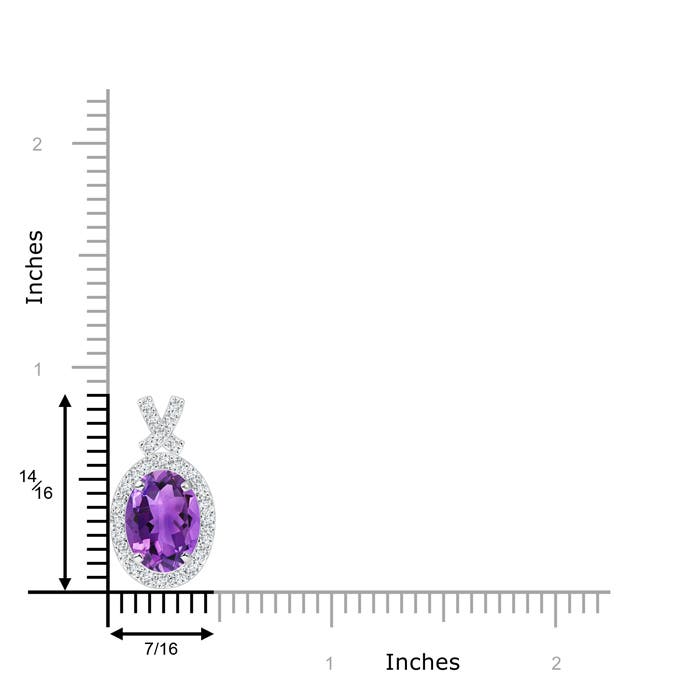 AAA - Amethyst / 1.88 CT / 14 KT White Gold